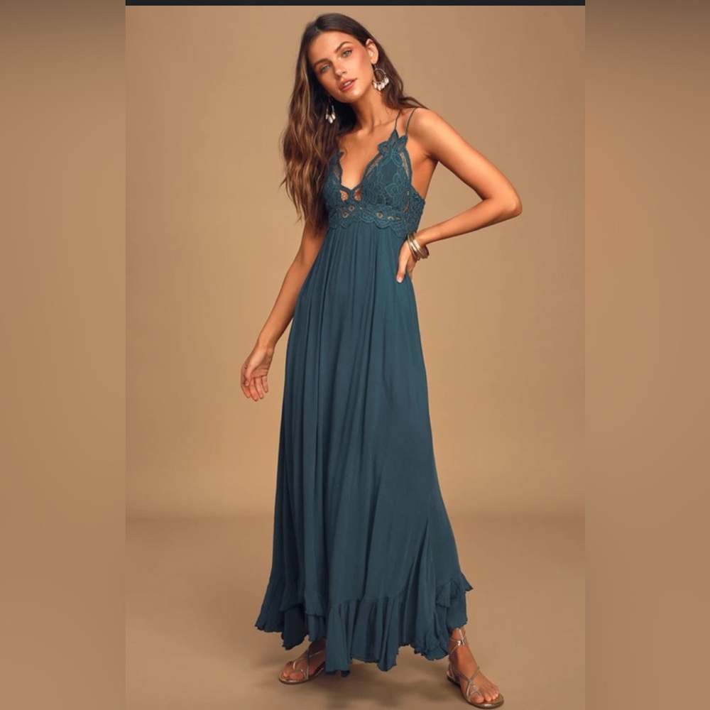 Free People Adella Maxi Slip Dress